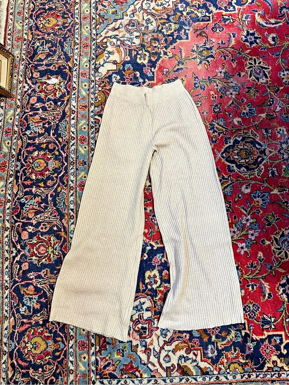 Wide Leg Pants in Cream
